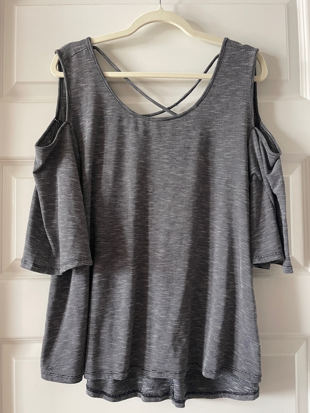 Lane Bryant Cold-Shoulder Blouse